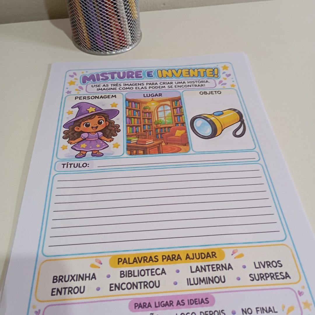 20 FICHAS PRODUÇÃO TEXTUAL - MISTURE E INVENTE