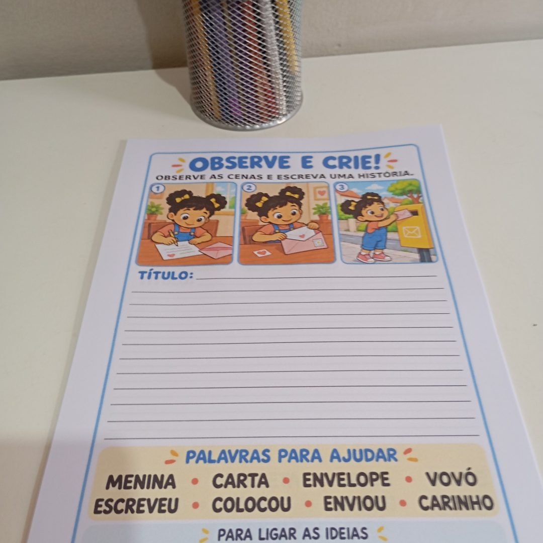 19 FICHAS PRODUÇÃO TEXTUAL - OBSERVE E CRIE